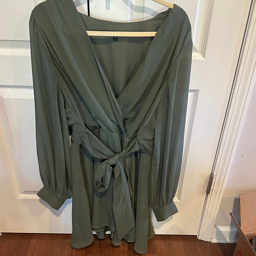Express Olive Green Dress